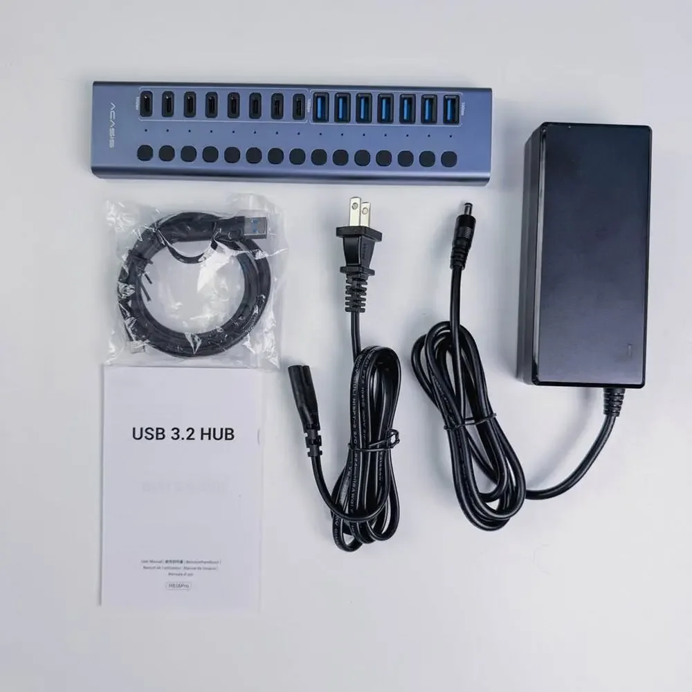 ACASIS 16-Port Powered USB 3.2 Hub 10Gbps